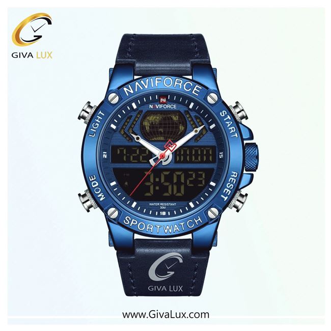 ساعت مچی مردانه بند چرمی ناوی فورس (نیوی فورس) NF9164 BE/BE/BE